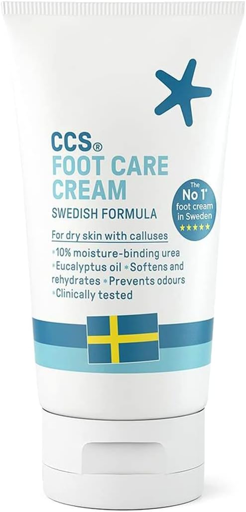 CCS Foot Cream 60ml Urea Eucalyptus Oil Dry Callused Feet Diabetic Sensitive