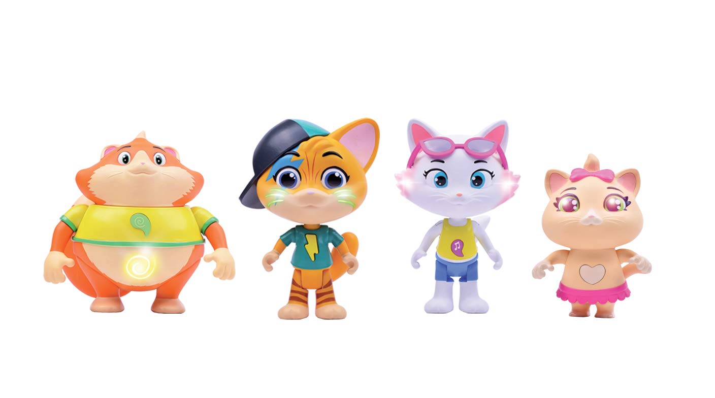 Smoby-44 Cats Characters with lights and sounds cm.15, 7600180126 - Assorted Models(Spanish Version)