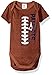 Gerber NFL New England Patriots Unisex-Baby Football Bodysuit, Brown, 18 Months