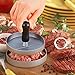 Hamburger Press Aluminum Burger Press, Heavy Duty Non-Stick Hamburger Patty Maker, Perfect Hamburger Mold Ideal for BBQ Grill - 30 Wax Papers Included