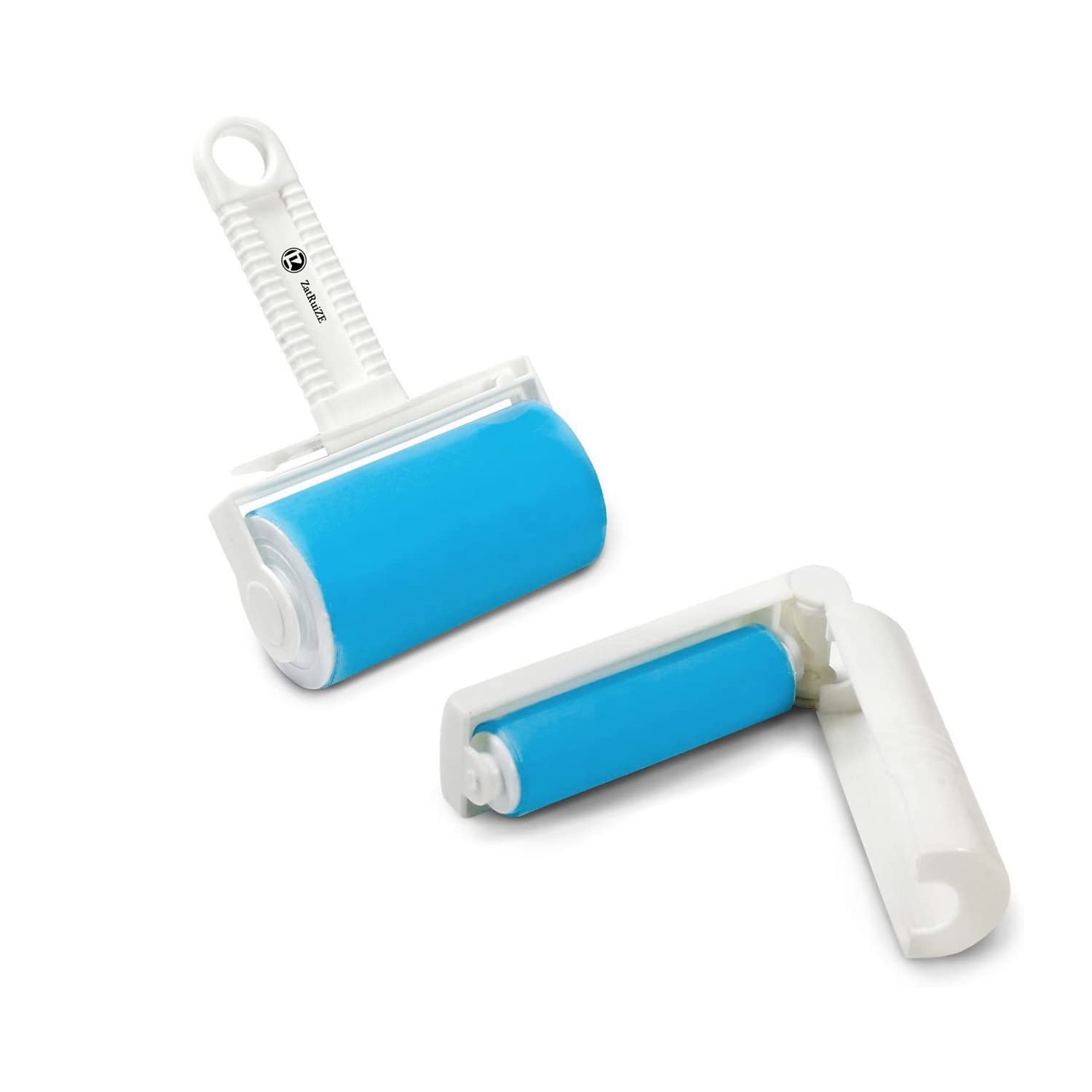 2 Pack Lint Roller, 2-in-1 Fabric Shaver,Pet Hair Remover, Reusable & Portable Lint Remover for Clothes, Furniture, Car, Couch, Sofa, Blue