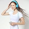Rockpapa-952-Stereo-Foldable-Headphones-On-Ear-Adjustable-Headband-with-Microphone-for-Kids-Childrens-Adults-Tablet-Computer-Mobile-CDDVD-MP34-White-Blue Rockpapa Kids Headphones, 952 Childrens Headphones, Wired Headphones with Microphone, Foldable, Stereo Sound, 3.5mm Jack…