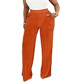 Cigrimi Womens High Waisted Wide Leg Pants Dressy Casual Lightweight Stretchy Loose Lounge Pants