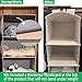 StorageWorks 6-Shelf Hanging Closet Organizer, Hanging Shelves for Closet, Gray, Canvas, 12