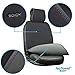 Sojoy Universal Four Season Fashionable Car Seat Cushion Cover for Front of 2 Seats (Gray)