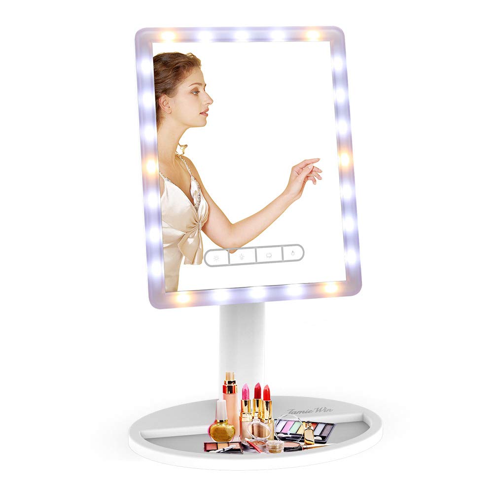 Jamiewin 16 Large Lighted Makeup Mirror With Lights 24 Leds Dimmable Light Up Vanity Mirror Height Adjustable Buy Online In Faroe Islands At Faroe Desertcart Com Productid 80511874
