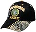Retired Army Black w/ Seal Embroidered Baseball Cap Hat USA US Military