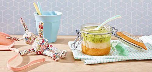 4 Le Parfait Super Terrines - Wide Mouth French Glass Preserving Jars - Zero Waste Packaging (4, 1000ml - 32oz - Quart)