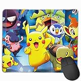 Men Mouse Pad Japanese Anime Pikachu Cool Non-Slip