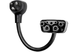 LENZ NEMA 5-15 Adapter: Compatible ONLY with Tesla Mobile Charger Gen 2 & 3, This Adapter Plugs into Your 120 V 5-15 Outlet at 12 Amps (Verify Before Purchase), 10-Inch Length