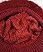 HINDAWI Winter Hats for Women Outdoor Warm Knit Snow Ski Crochet Skull Cap with Visor Red