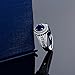 Gem Stone King 925 Sterling Silver Blue Sapphire Ring For Women (1.41 Cttw, Center Stone: 6X4MM, Gemstone Birthstone, Available In Size 5, 6, 7, 8, 9)