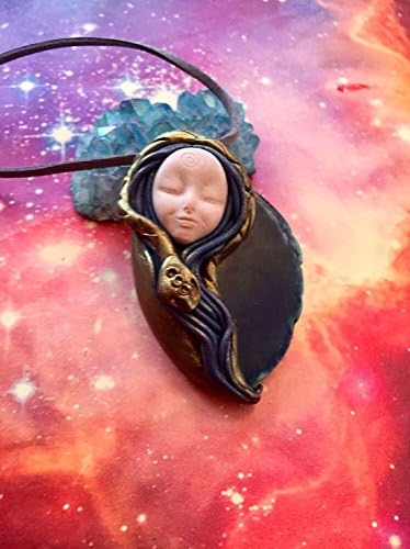 Ayahuasca Grandmother Jungle Goddess Necklace. Anaconda Snake Totem Animal Spirit Pendant Healing Journey Sacred Plant Medicine and Shaman Psychedelic Jewelry (Style C)