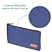 Teskyer Pencil Case/Pen case/Pencil Pouch for Students, Zipper Stationery Bag for Pens and Pencils, Women's Small Makeup Pouch, Utility Zipper Cash Coin Bag-2 Pack, Blue and Green