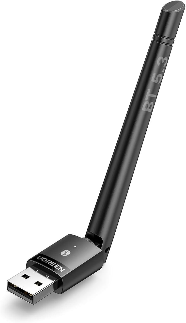 UGREEN Bluetooth 5.3 USB Adapter PC Win 8.1/10/11 100M Range Plug Play Low
