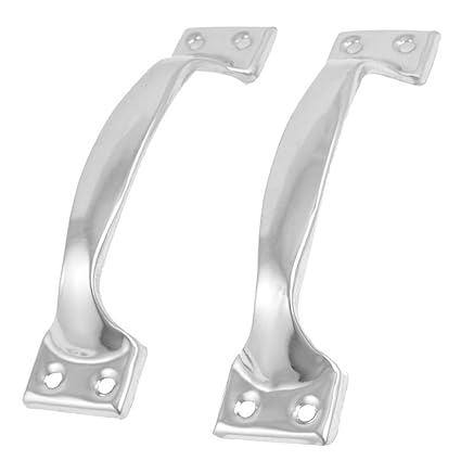 Nrpfell Pair of Cabinet Drawer Door Stainless Steel Handles Pull Silver Tone 12.7cm