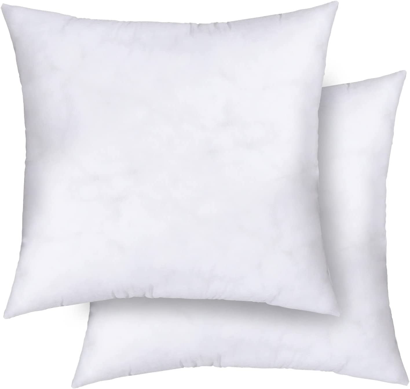 Cushion Insert Pack of 2 Cushion Inners 50cm x 50cm Hollowfibre Filled Extra Bounce Back Filled Anti Dust Mite Non-Allergenic 20 x 20 Inches Cushions