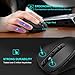 VicTsing Wireless Mouse with Mouse Pad , 2.4G Portable Mobile Optical Mouse with USB Nano Receiver, 5 Adjustable DPI Levels, 6 Buttons and Ergonomic Mouse Pad Combo for Notebook, PC, Laptop-Black
