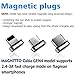 Magnetic Charging Cable MAGNITTO 3 in 1 - Magnetic Adapter - USB C Magnetic - Micro USB Magnetic Cable - USB Type C Power Cable - Compatible Quick Charge 3.0 chargers - 3ft, the newest model 2018 GEN4