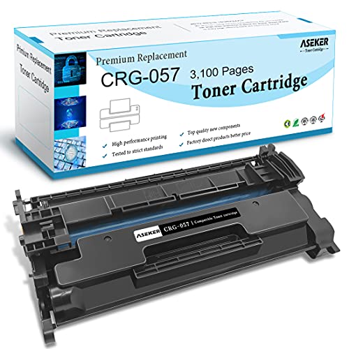 ASEKER 057 CRG-057 Toner di Cartuccia Compatibile per Canon i-SENSYS MF451DW MF452DW MF453DW MF455D MF449dw MF448dw MF443dw MF445dw LBP223dw LBP226dw LBP236DW MF440 LBP220 Capacità Standard (Nero)