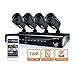 LaView 4 HD 720P Camera Security System, 4 Channel 720P HD-TVI DVR w/500GB HDD and 4 720P HD Black Bullet Surveillance Cameras Kit