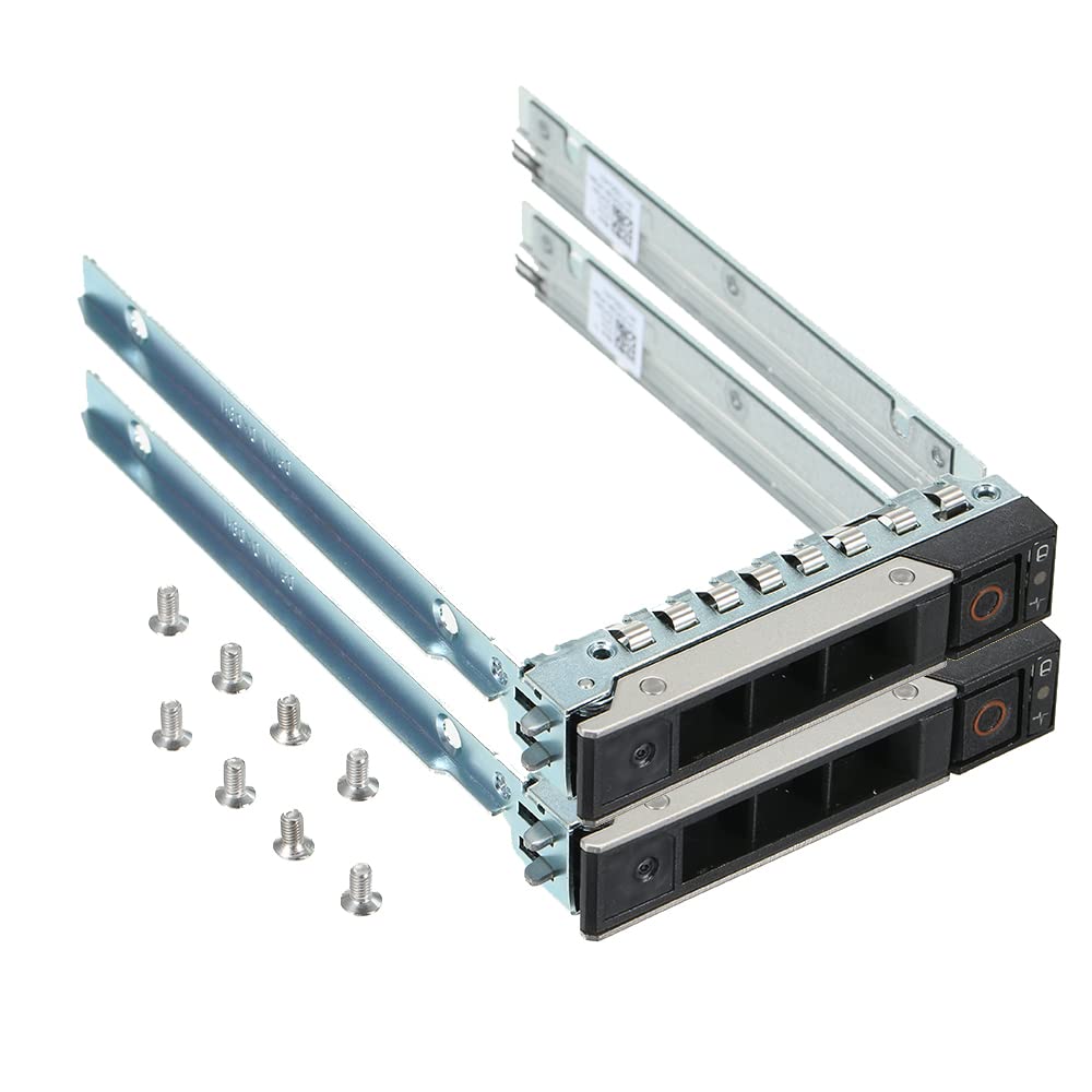 BOWONG Lot of 2, 2.5" SAS SATA Hard Drive Tray Caddy for DELL GEN 14 POWEREDGE SERVER R640 R740 R740xd R940 SFF DXD9H