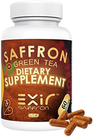 Anxiety Relief Stress Support Saffron + Saffron Extract 45mg High Potency (120 Capsules) Herbal Blend Keeps Busy Mind Relaxed, Focused, Positive; Promote Serotonin Increase