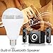 Huamai Bluetooth Speaker Bulb, 2nd Generation LED Light Bulb with Bluetooth Speaker, 8W E26 Dimmable RGB+White Color Smart Music LED Bulb Light