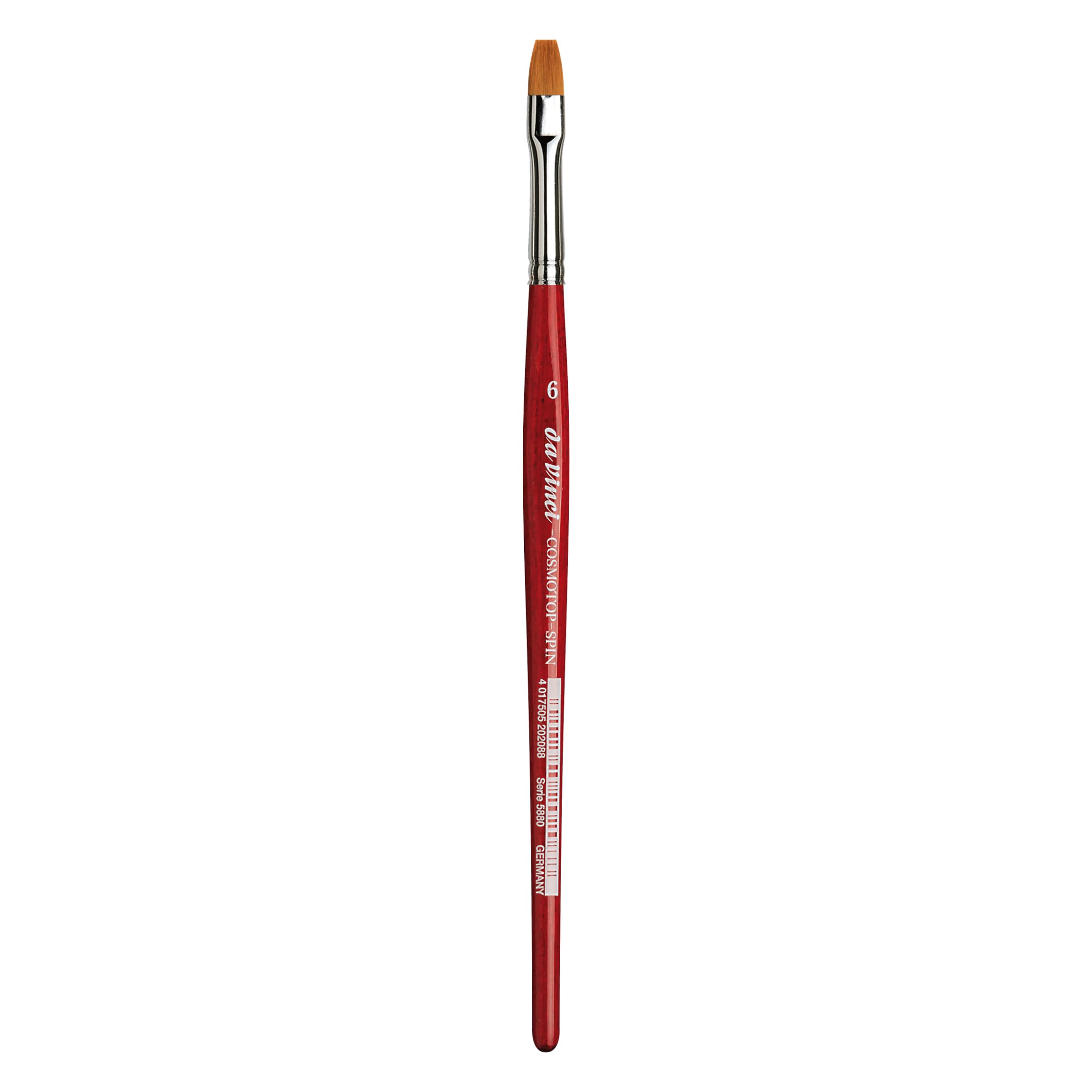 Da Vinci 5880 Series Water Colour Brush, Synthetic Fiber, Red, 19 x 0.65 x 30 cm โ image 1