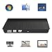 Mailiya USB 3.0 Ultra-Slim Portable External CD DVD RW DVD ROM Drive Writer Burner, External Optical Drive for Laptops, Desktops, iMac Mac Macbook Air Pro (Black)