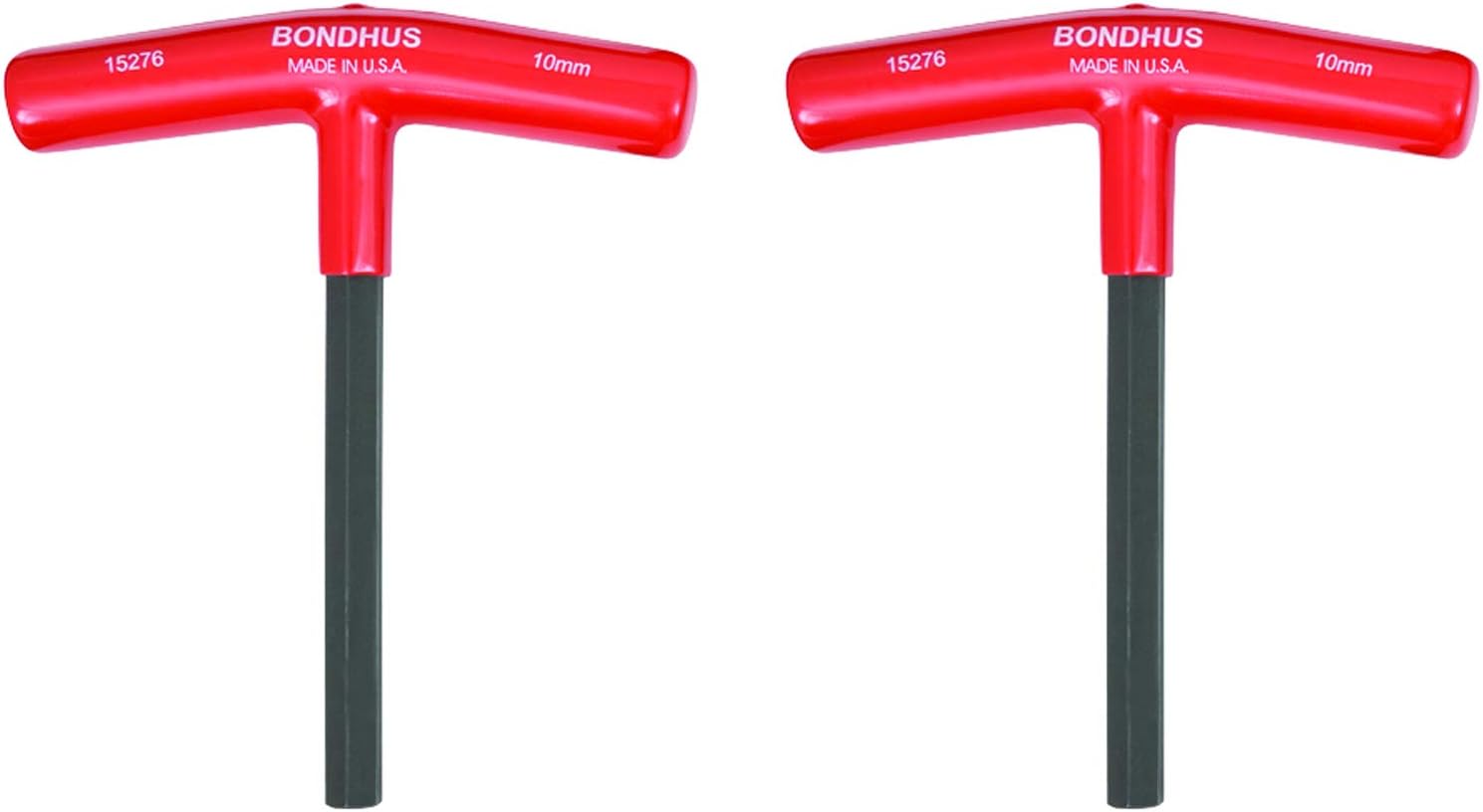Bondhus Sechskant-T-Griff Mit ProGuard-Finish | 8 Mm Größe, 229 Mm Länge | 2 Stück Im Set