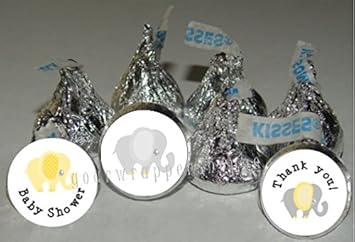 Amazon Com Gender Neutral Yellow And Grey Elephant Baby Shower