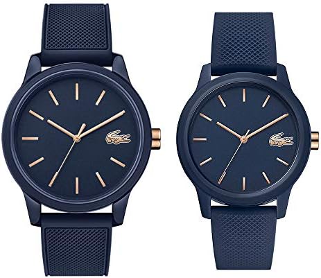 [ラコステ]LACOSTE 収納BOX付 ペアウォッチ 2本セット ペアルック L.12.12 ネイビー ラバー 20110112001067 腕時計 [並行輸入品]