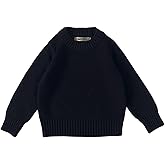 YumeFlair Boys Girls Pullover Sweaters Knit Cotton Winter Crew Neck Kids Long Sleeve Tops 2T-7Y