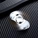 Fypo Fidget Hand Spinner, Stress Reducer Relief Toy High Speed Stainless Steel Ceramic Bearing Hybrid Time Killer For ADD ADHD Anxiety (Silver, Two Sides)