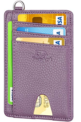 FurArt Slim Minimalist Wallet, Front Pocket Wallets, RFID Blocking, Credit Card Holder with Disassembly D-Shackle - Thumbnail 7