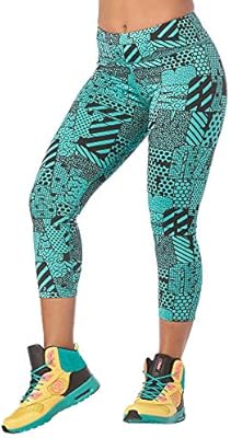 Zumba Fitness Wide Waistband Dance Fitness Compression Fit Print ...