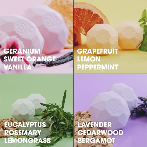 Natureva Organic Shower Steamers Aromatherapy 8 XL Natural Shower