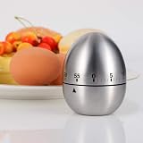 RosewineC Kitchen Timer Manual Egg Shape 60 Minute Mechanical No Battery view 6