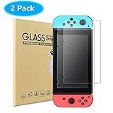 Kungber Tempered Glass Screen Protector for Nintendo Switch, Transparent HD Clear Anti-Scratch (2-Pack)