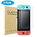 Kungber Tempered Glass Screen Protector for Nintendo Switch, Transparent HD Clear Anti-Scratch (2-Pack)