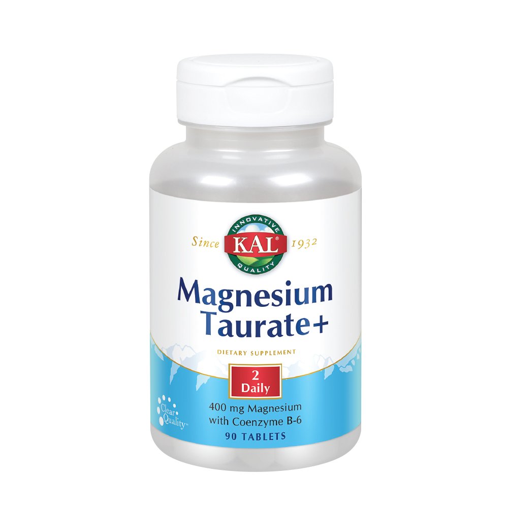 KAL® Magnesium Taurate Plus 400mg w/Coenzyme B6 Highly Bioavailable