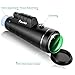 F.Dorla 10x42 Waterproof Prism Monocular Dual Focus Spotting Scopes Handheld Telescope with Compass for Wildlife Bird Watching Hunting Traveling
