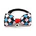 CatYou 4 PCS Set in Different Colors, Bowknot Collar Bow-Tie with Bell for Cats Small Dogs Puppy, Adjustable from 7