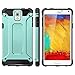 WOLLONY Galaxy Note 3 Case, Rugged Hybrid Dual Layer Hard Shell Armor Protective Back Case Shockproof Cover for Galaxy Note 3 Case - Slim Fit - Heavy Duty - Impact Resistant Bumper(Mint)