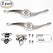 Doors Cupboard Window Furniture Lid Lift Up Stay Support Buffer Hinge (2Pcs)