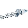 Horiznext 3/8" x 3 inch Wedge Anchor, Fastener for Cement and Concrete only, Heavy Duty zinc-Plated Carbon Steel Screw Bolt nut Expansion Head kit to Drill Wall (30 pcs)