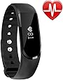 Letscom Fitness Tracker Watch, Bluetooth 4.0 Heart Rate Monitor Bracelet, IP67 Waterproof Touch Screen Smart Bands with Activity Tracker for iPhone Android Smartphone