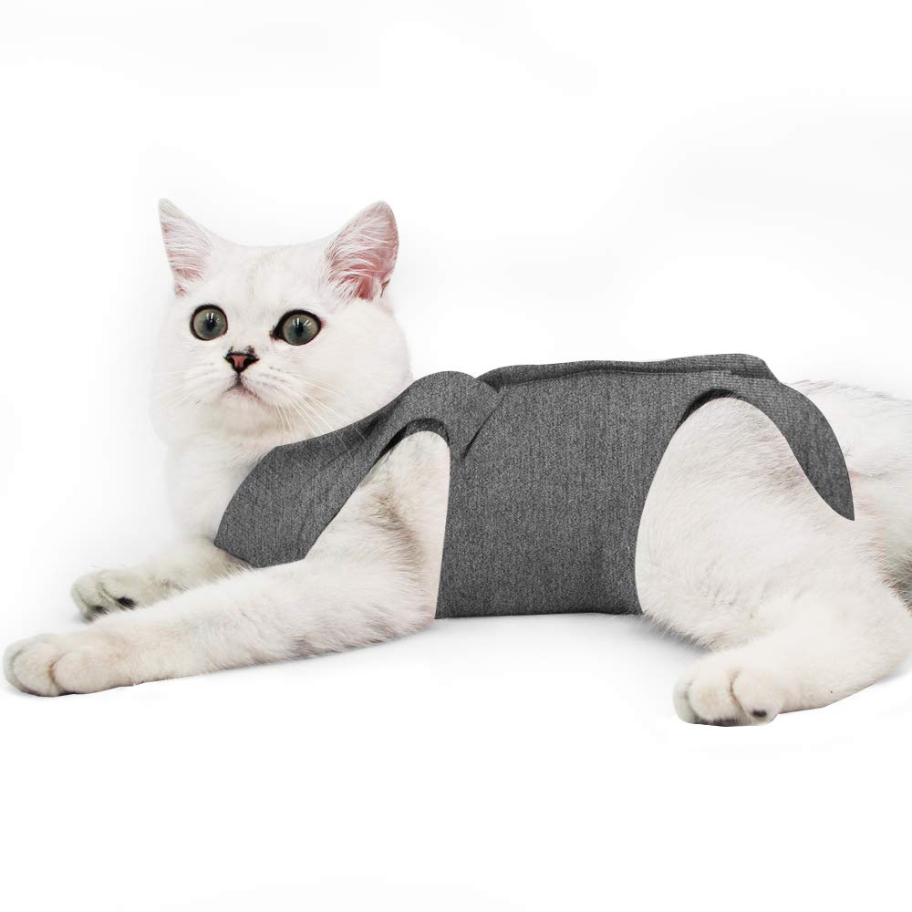Cat Professional Recovery Suit for Abdominal Wounds or Skin Diseases, E-Collar Alternative for Cats after Surgery Wear,cat medical vest โ image 1