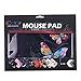 iColor Colorful Butterfly Anti-Slip Mouse Pad Mice Pad Mat Mousepad For Office, Computer, Laptop & Mac Optical Laser Mouse- Durable & Comfortable & Lightweight For Easy Typing & Pain Relief MP-017